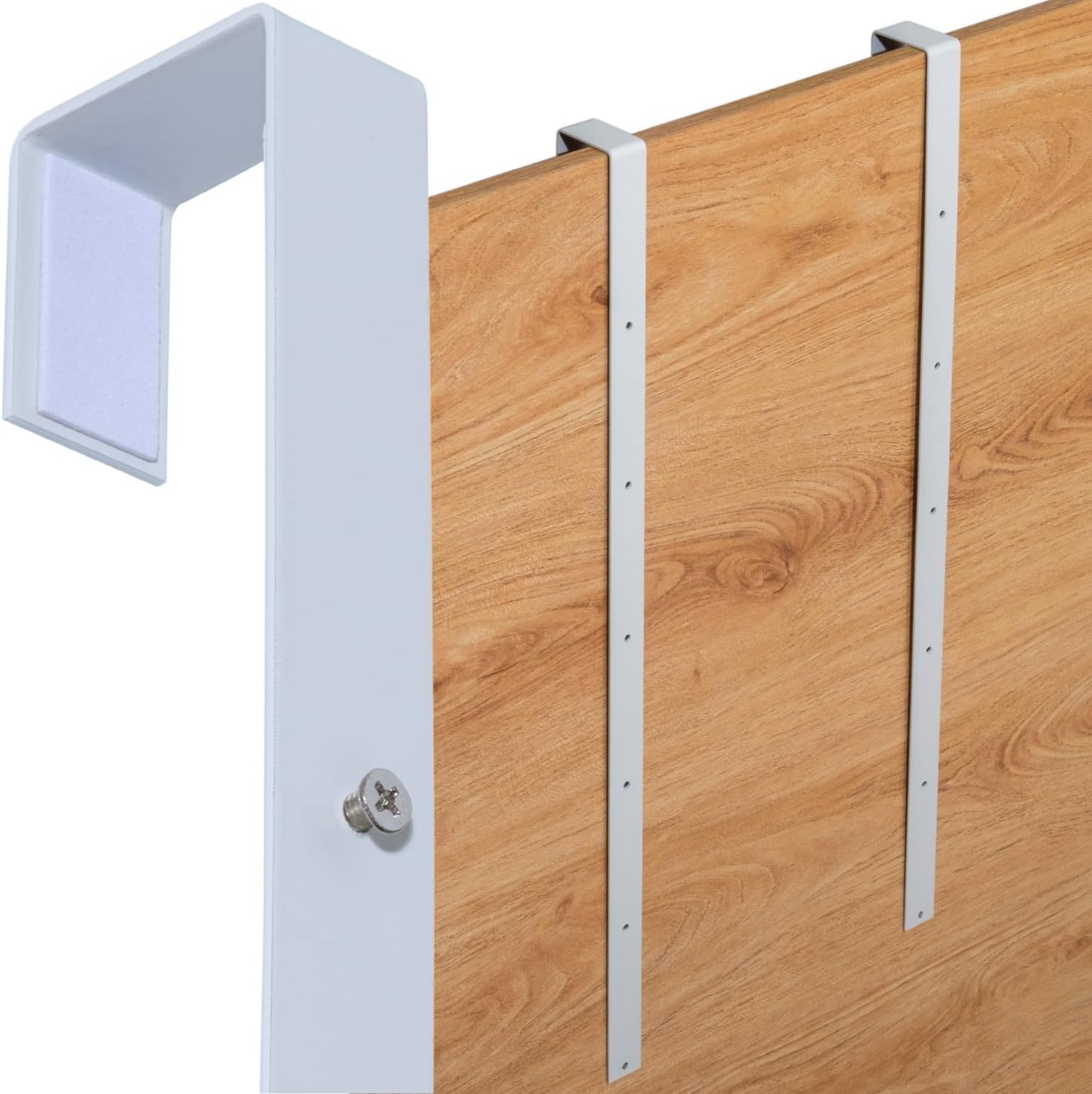 20'' Over-The-Door Mirror Hanger Set (White)