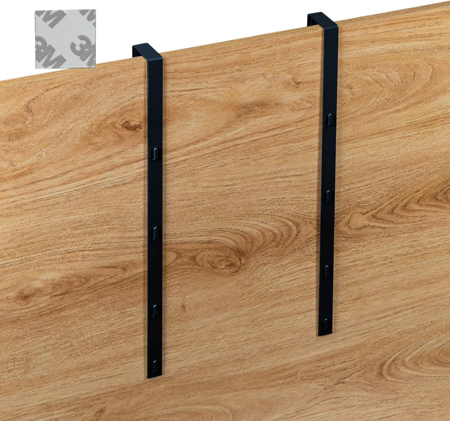 14.5'' Over-The-Door Mirror Hanger Set with Mounting Lips (Black)