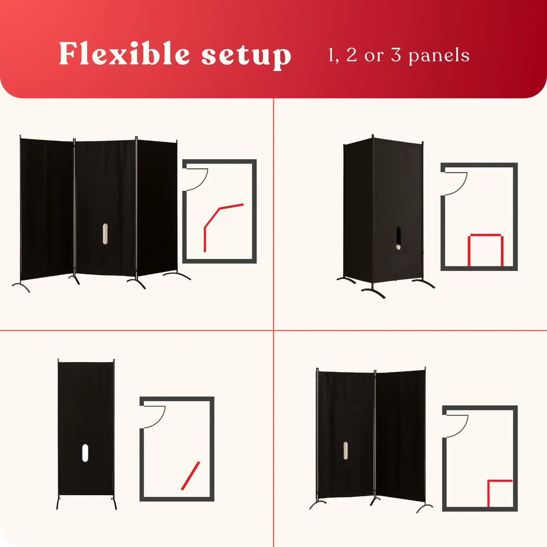 GLORY BOOTH - Freestanding Glory Hole Wall - Portable High-End Gloryhole Kit with Durable Metal Frame Home in Bold