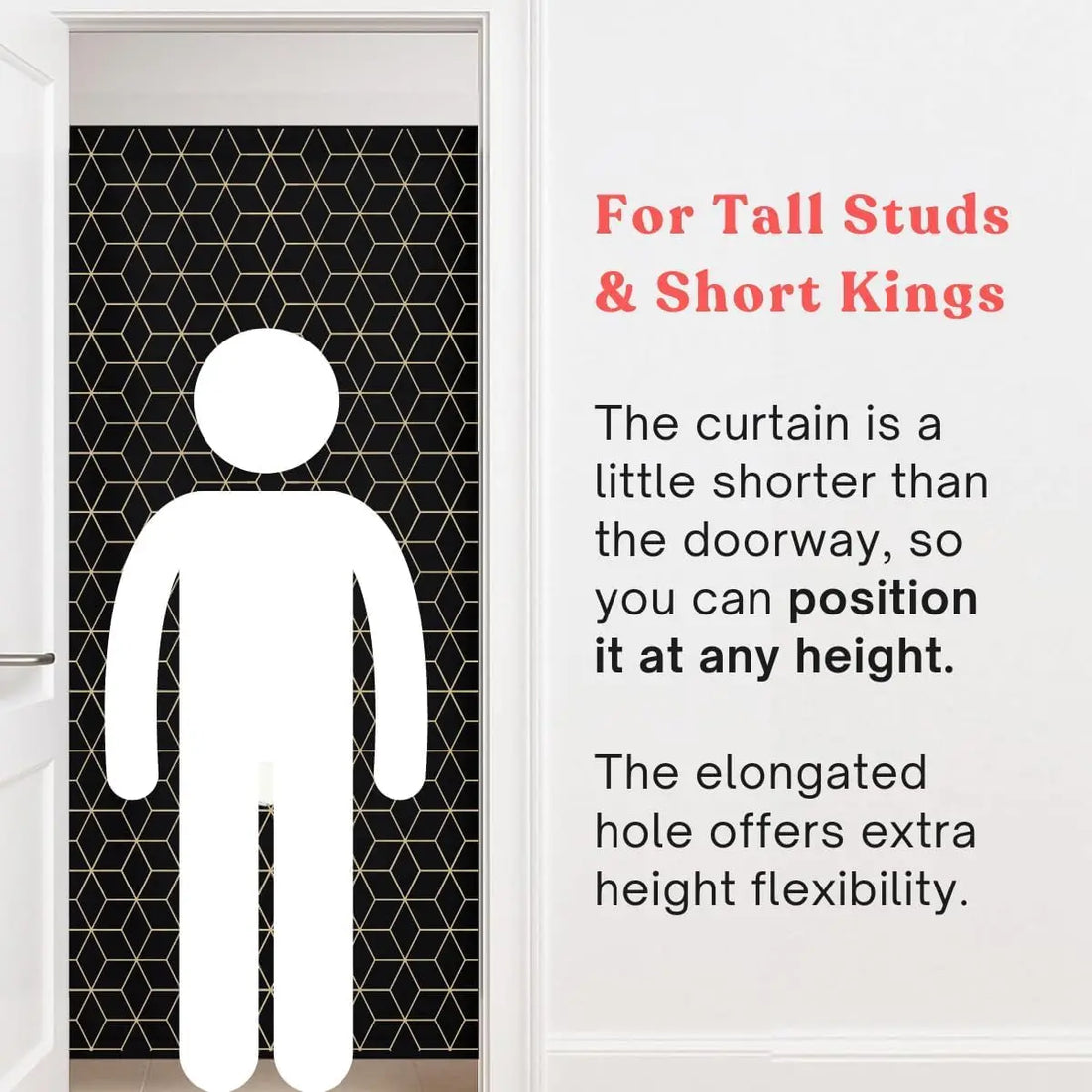 GLORY ROYALE - Portable Glory Hole Wall Kit Luxury Design & Carry CASE - Adjustable Tension Rod Mount for Doorways Home in Bold