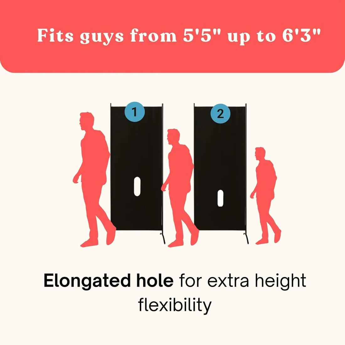 GLORY BOOTH - Freestanding Glory Hole Wall - Portable High-End Gloryhole Kit with Durable Metal Frame Home in Bold