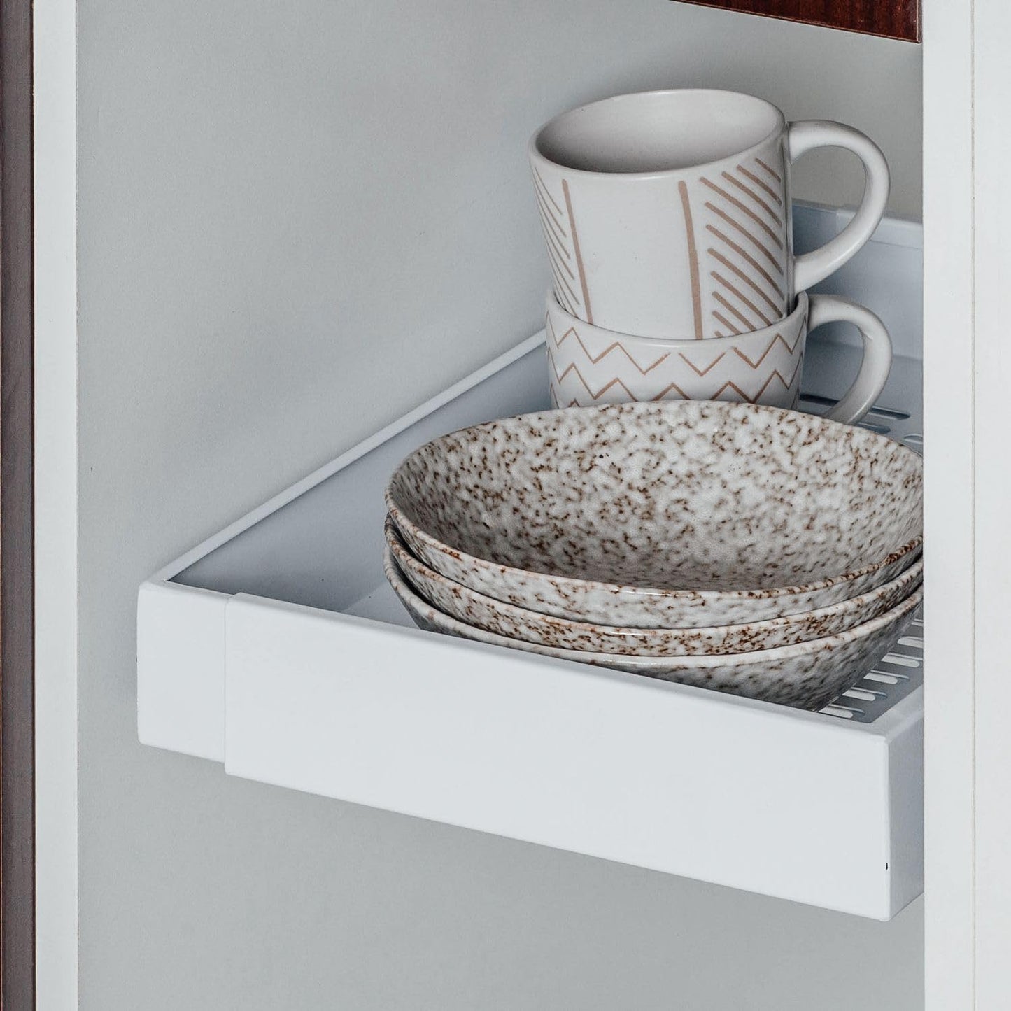 Pull Out Cabinet Organizers 17" Deep, 12"-17.5" Expandable Roll Out Slide Pantry Shelves, Adjustable Width