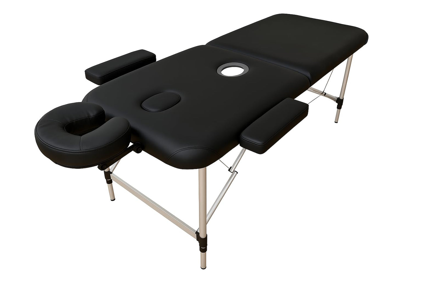 Milking Table with Glory Hole - Portable Massage Table with Face Hole Pod Holder Adjustable Height, Aluminum Legs-Ideal for Salon, Tattoo, & Home Use
