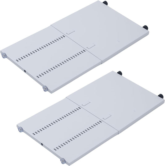 2-Pack Metal Adjustable Locker Shelf-Heavy-Duty Locker Divider (Eggshell White)