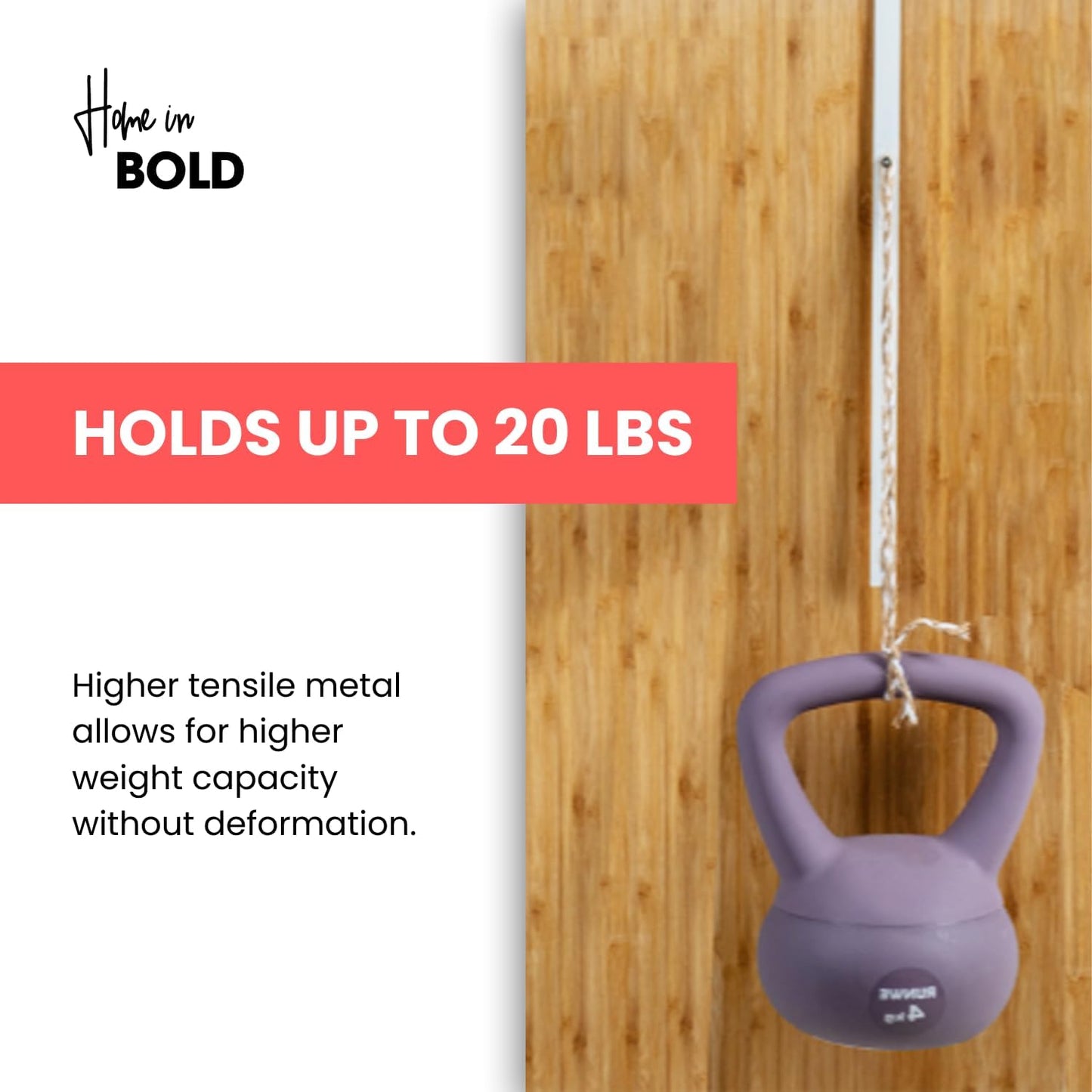 Over-The-Door Hooks 14.5-inch (Heavy Duty) Metal for Thick Doors 1.6''-1.8'' (WHITE)