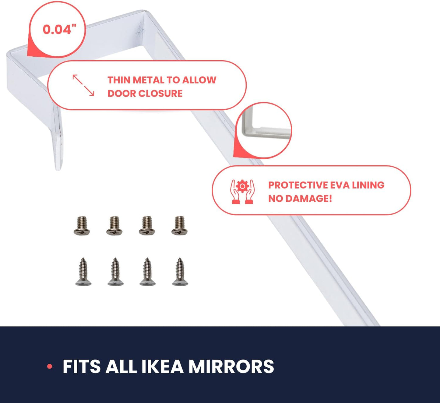 Over-The-Door Hooks 14.5-inch (Heavy Duty) Metal for Thick Doors 1.6''-1.8'' (WHITE)