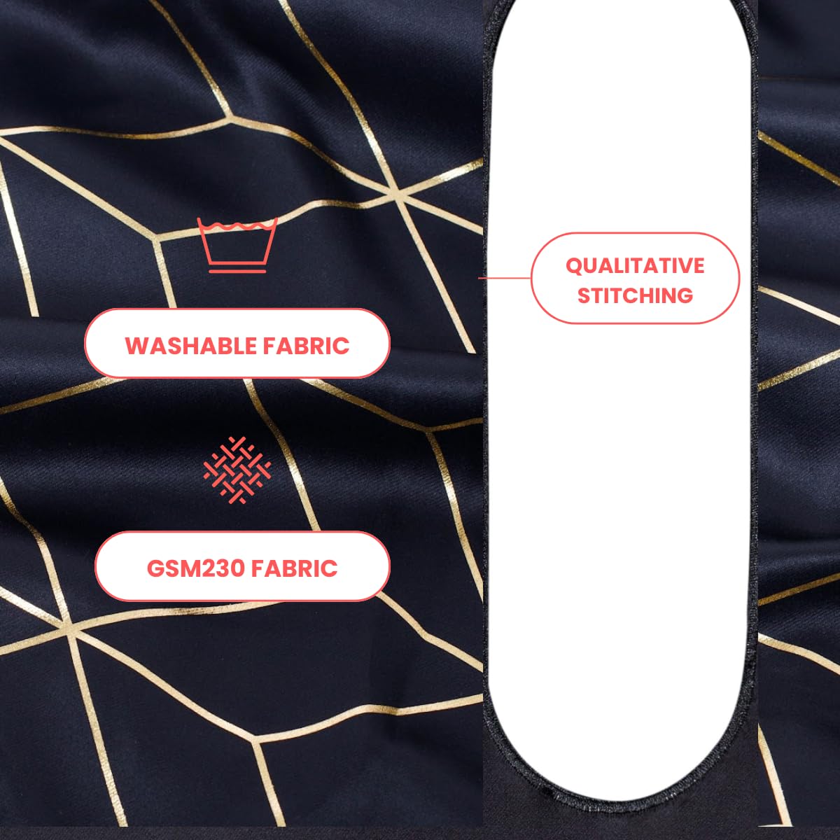 Portable Glory Hole Wall Kit Luxury Curtain Design & Carry CASE-Adjustable Tension Rod Mount for Doorways-Easy Setup in 1 Minute