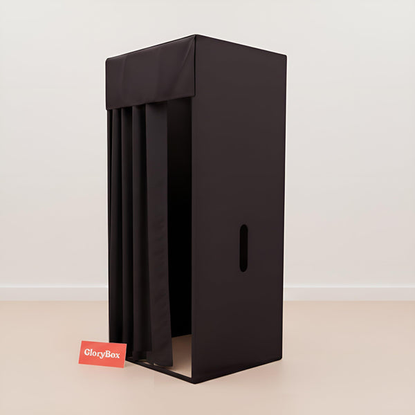 Plain unmarked delivery box illustrating discreet shipping