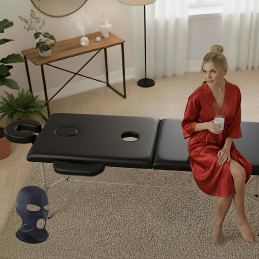 Adjustable-height intimate chair set up for comfortable seated positioning