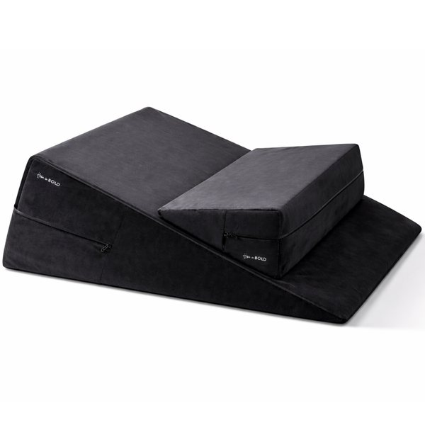 Positioning wedge and ramp set