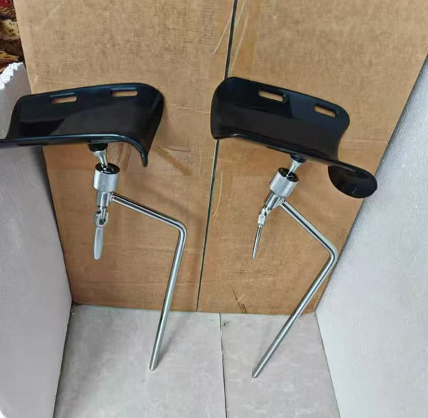 Leg stirrups for a positioning table