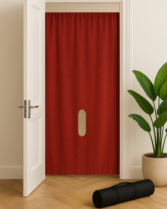 Portable Glory Hole Wall Red Velvet-Gloryhole Kit Doorway-Portable Glory Hole Curtain (Red)