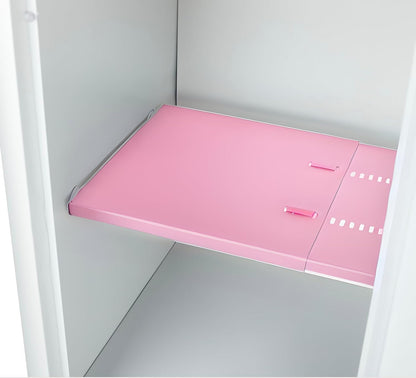 Adjustable Locker Organizer | METAL Locker Shelf - (PATENT PENDING) PINK