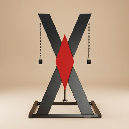 X-Position (Home in Bold)-St Andrews Cross Adult Furniture Furniture for Roleplay-Heavy-Duty Adjustable X Cross