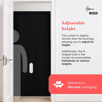 Glory Hole Wall-Gloryhole Kit Doorway- Portable Glory Hole Curtain Kit-Mounts in 1 Minute-Fits Most Doorways 28-32’’