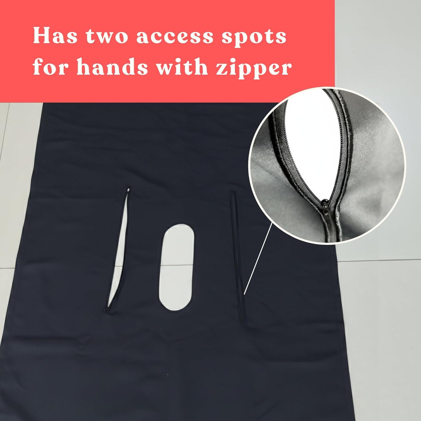 Portable Glory Hole Kit with Mask & Bag-Glory Hole to Go Door-Mount Booth Curtain with Dual Hand Slits-Glory Hands-ON
