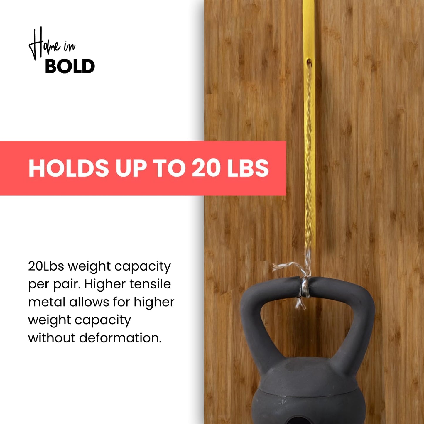 [Heavy Duty] Over-The-Door Mirror Hanger-Adjustable 14.5-inch Door Mirror Hanger Set with Protective Lining-Over The Hooks 1.5'' Door Depth (Gold)