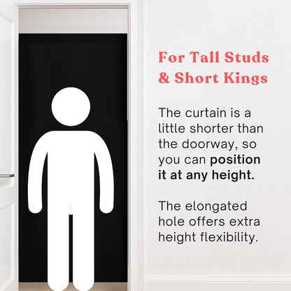 Glory Hole Wall-Gloryhole Kit Doorway- Portable Glory Hole Curtain Kit-Mounts in 1 Minute-Fits Most Doorways 28-32’’