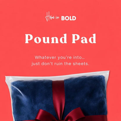 POUND PAD BLUE - Sex Sheets Waterproof Queen L Sex Blanket to Protect Bed Washable (80x90” L) MyHomeinBold