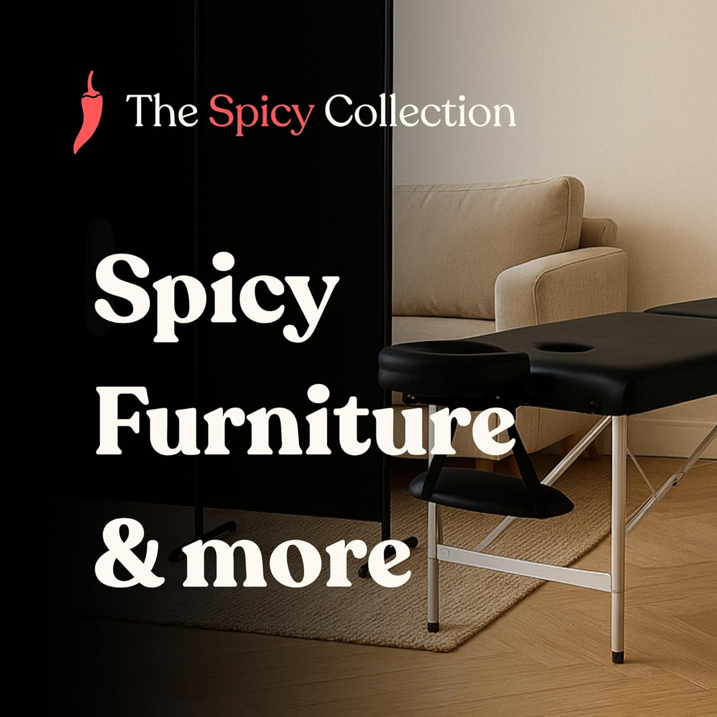 Milking Table with Big Glory Hole-Massage Table with Hole for Men-UNOBSTRUCTED Access (Cow Pattern)