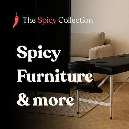 Milking Table with Big Glory Hole-Massage Table with Hole for Men-UNOBSTRUCTED Access (Cow Pattern)