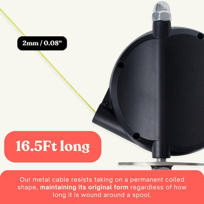 Heavy-Duty Retractable Dog Tie Out Cable-The Ultimate Dog Line for Outside