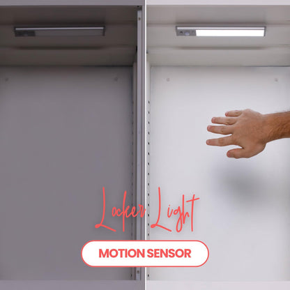 School Locker Light Magnetic, Rechargeable White Locker Lights for Girls, Wireless Motion Sensor Light Indoor