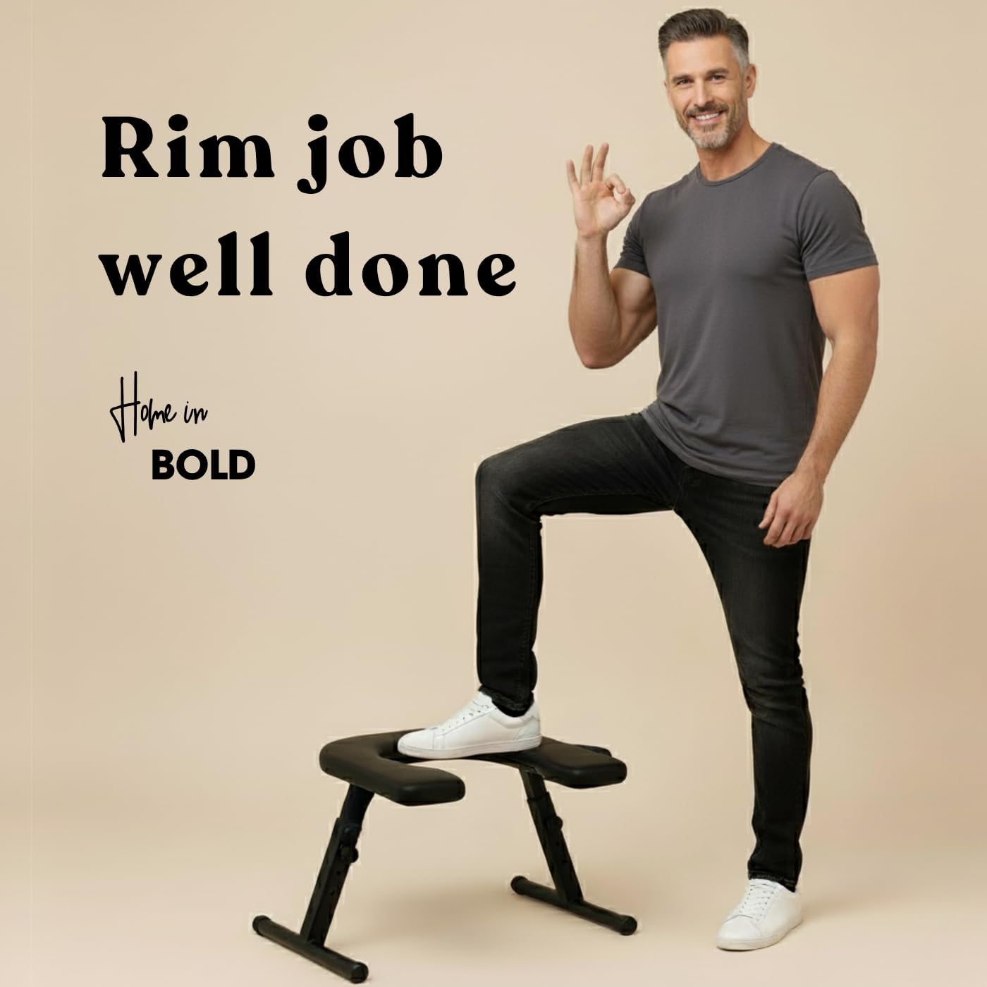 ASSTRONAUT (Home in Bold)-Face Sitting Sex Throne-Queening Rim Chair for Rimming, Gay Play & Adult Facesitting Home in Bold