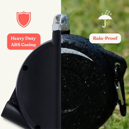Heavy Duty Wall Mount Retractable Dog Tie out Cable for Small to Large Dogs-No Tangle Tie out Extends to 16.5 Ft