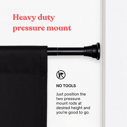 Glory Hole Wall-Gloryhole Kit Doorway- Portable Glory Hole Curtain Kit-Mounts in 1 Minute-Fits Most Doorways 28-32’’