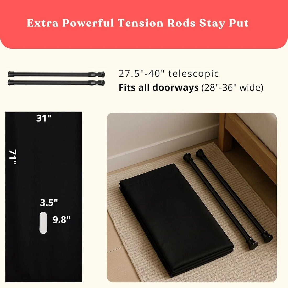 GLORY ORIGINAL - Glory Hole Wall - Gloryhole Kit Doorway - Portable Glory Hole Kit - Fit Most Doorways 28-32’’ Home in Bold