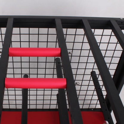 The in-Cell (Home in Bold)-Luxury Sex Cage on Wheels with Lock-Heavy-Duty Bondage Cage with Wheels & Velvet Base