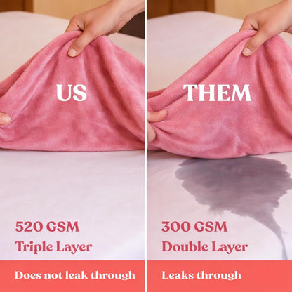 POUND PAD PINK - Sex Sheets Waterproof Queen L Sex Blanket to Protect Bed Washable (80x90” L) MyHomeinBold