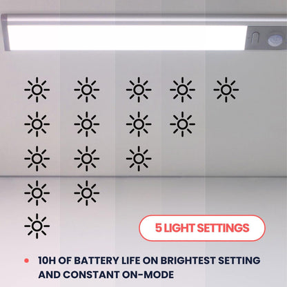 School Locker Light Magnetic, Rechargeable White Locker Lights for Girls, Wireless Motion Sensor Light Indoor