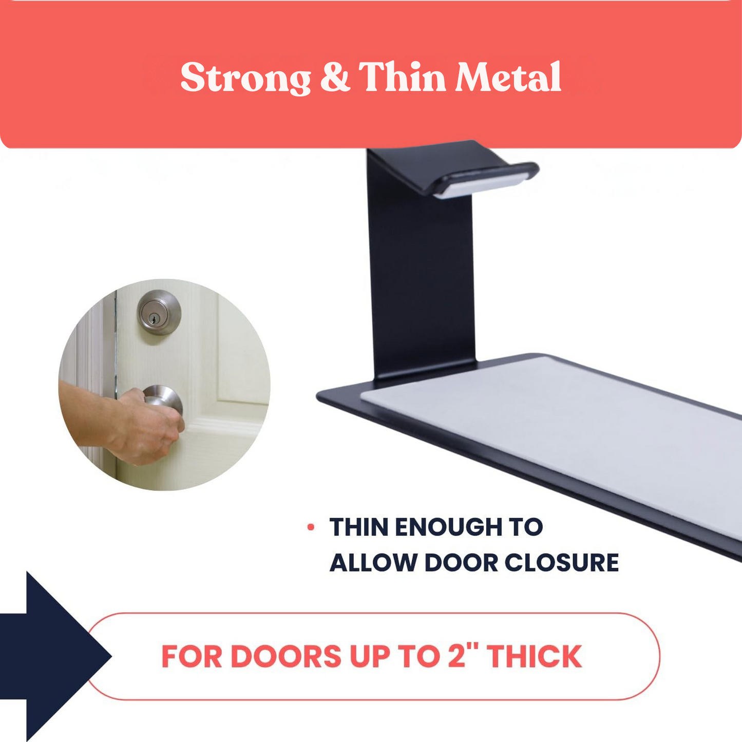 Extra Large Lock Box Door Mount Bracket-Over The Door Mounted Lockbox Bracket-Over The Door Lockbox Hook