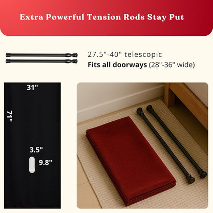 GLORY RED VELVET - Portable Glory Hole Wall Red Velvet - Gloryhole Kit Doorway - Portable Glory Hole Kit