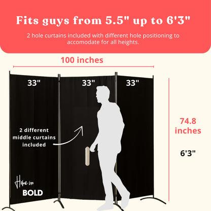 Freestanding Glory Hole Wall-Portable High-End Gloryhole Kit with Durable Metal Frame, Curtain or Box Setup