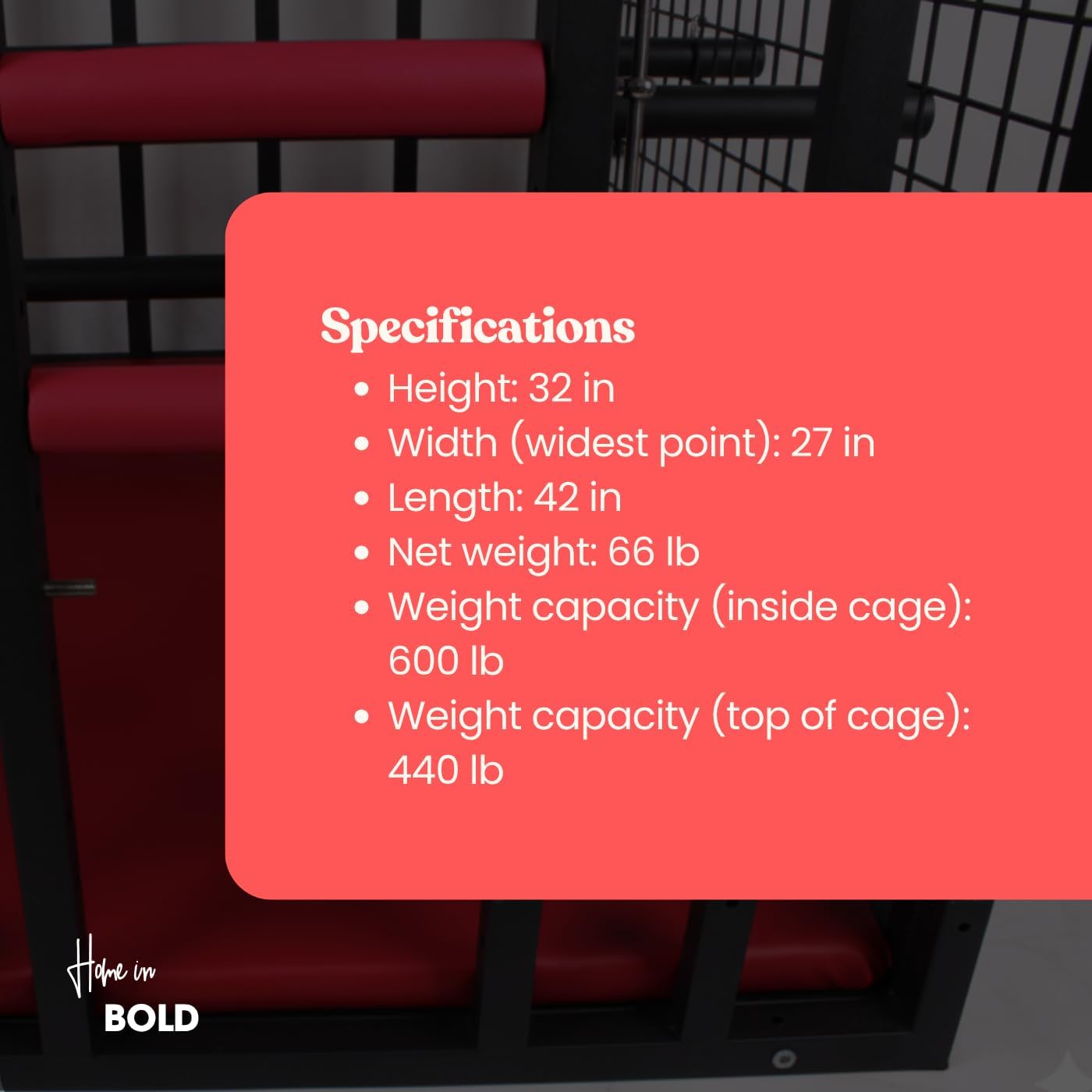 The in-Cell (Home in Bold)-Luxury Sex Cage on Wheels with Lock-Heavy-Duty Bondage Cage with Wheels & Velvet Base