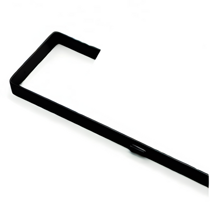 Heavy-Duty 14.5-Inch Adjustable Door Mirror Hanger Set of 2 (BLACK) + Anti-Damage Suction Cups-1.7" Door Depth