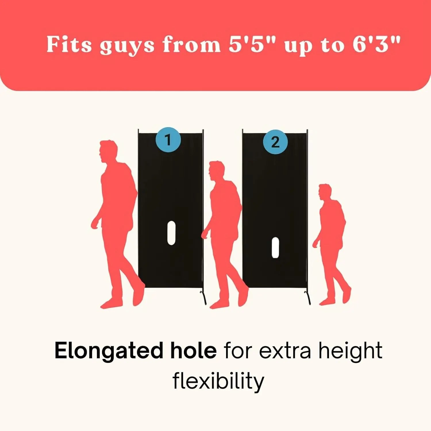 GLORY BOOTH - Freestanding Glory Hole Wall - Portable High-End Gloryhole Kit with Durable Metal Frame Home in Bold