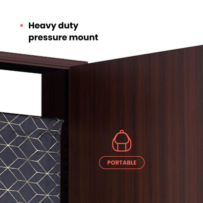 Portable Glory Hole Wall Kit Luxury Curtain Design & Carry CASE-Adjustable Tension Rod Mount for Doorways-Easy Setup in 1 Minute