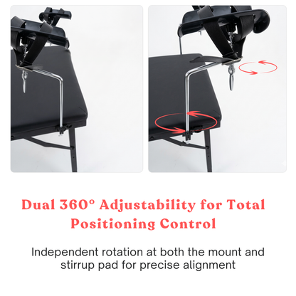 THE CHECKUP - Massage Table with Leg Stirrups