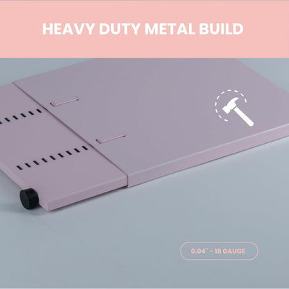 Adjustable Locker Organizer | METAL Locker Shelf - (PATENT PENDING) PINK