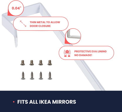 Over-The-Door Hooks 14.5-inch (Heavy Duty) Metal for Thick Doors 1.6''-1.8'' (WHITE)