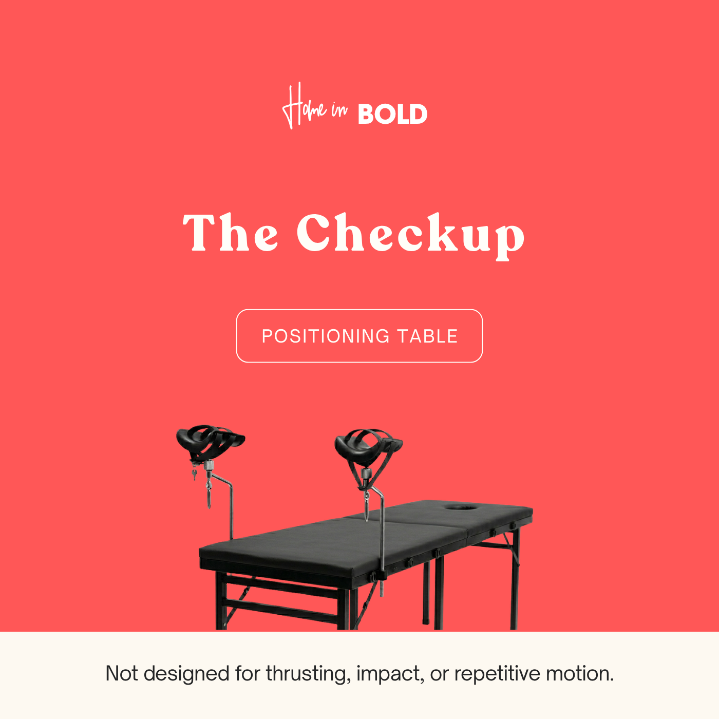 THE CHECKUP - Massage Table with Leg Stirrups
