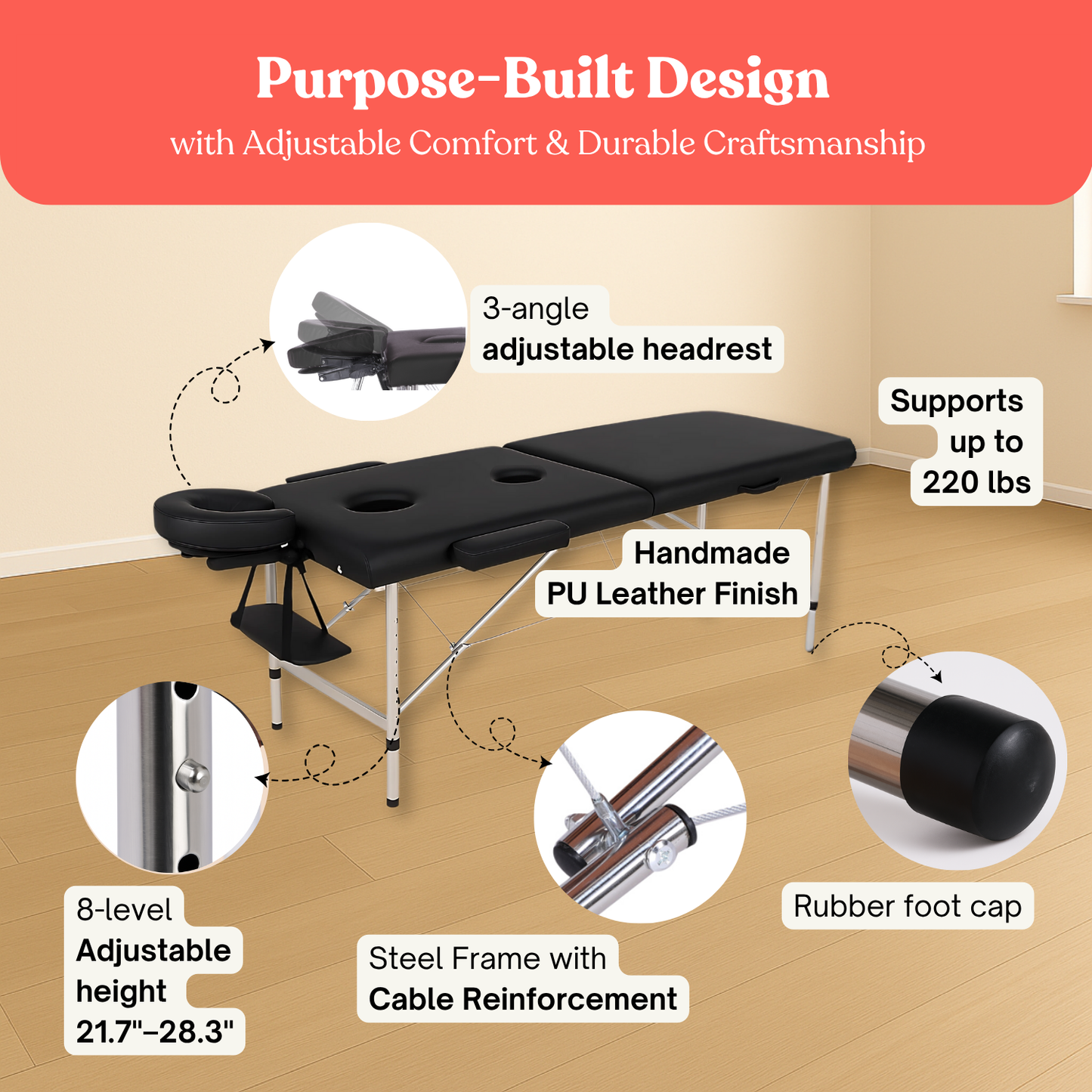 Milking Table with Big Glory Hole-Massage Table with Glory Hole for Men-Milking Massage Tables for Men Sex
