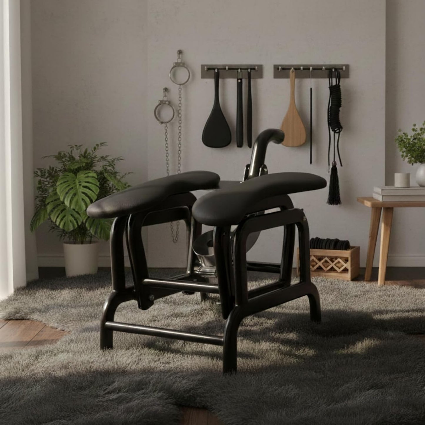 Comfortable Rocking Chair Ergonomic Relaxing Chair for Living Room, Bedroom & Nursery- Durable Wooden Rocker for Adults with Cushioned Seat