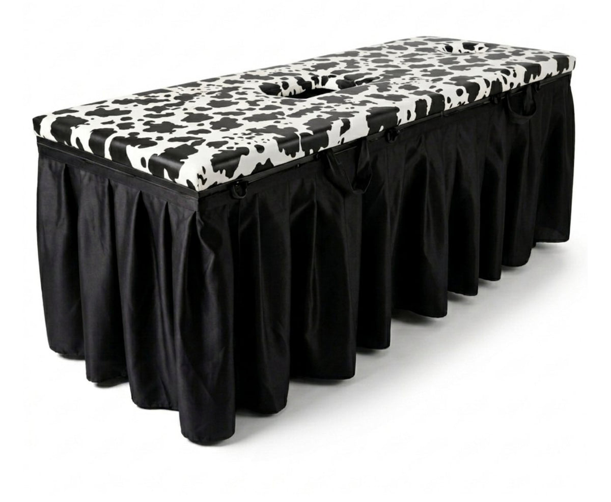 MILKER MOO cow pattern milking table
